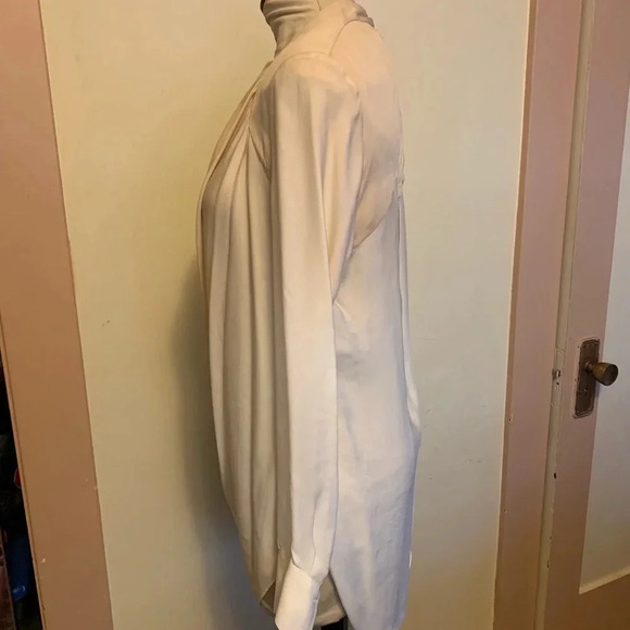 HAUTE HIPPIE NEW Ombré Draped Open Back Blouse Top - Picture 6 of 11